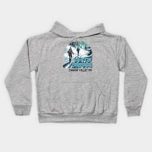 White Grass Blue Kids Hoodie